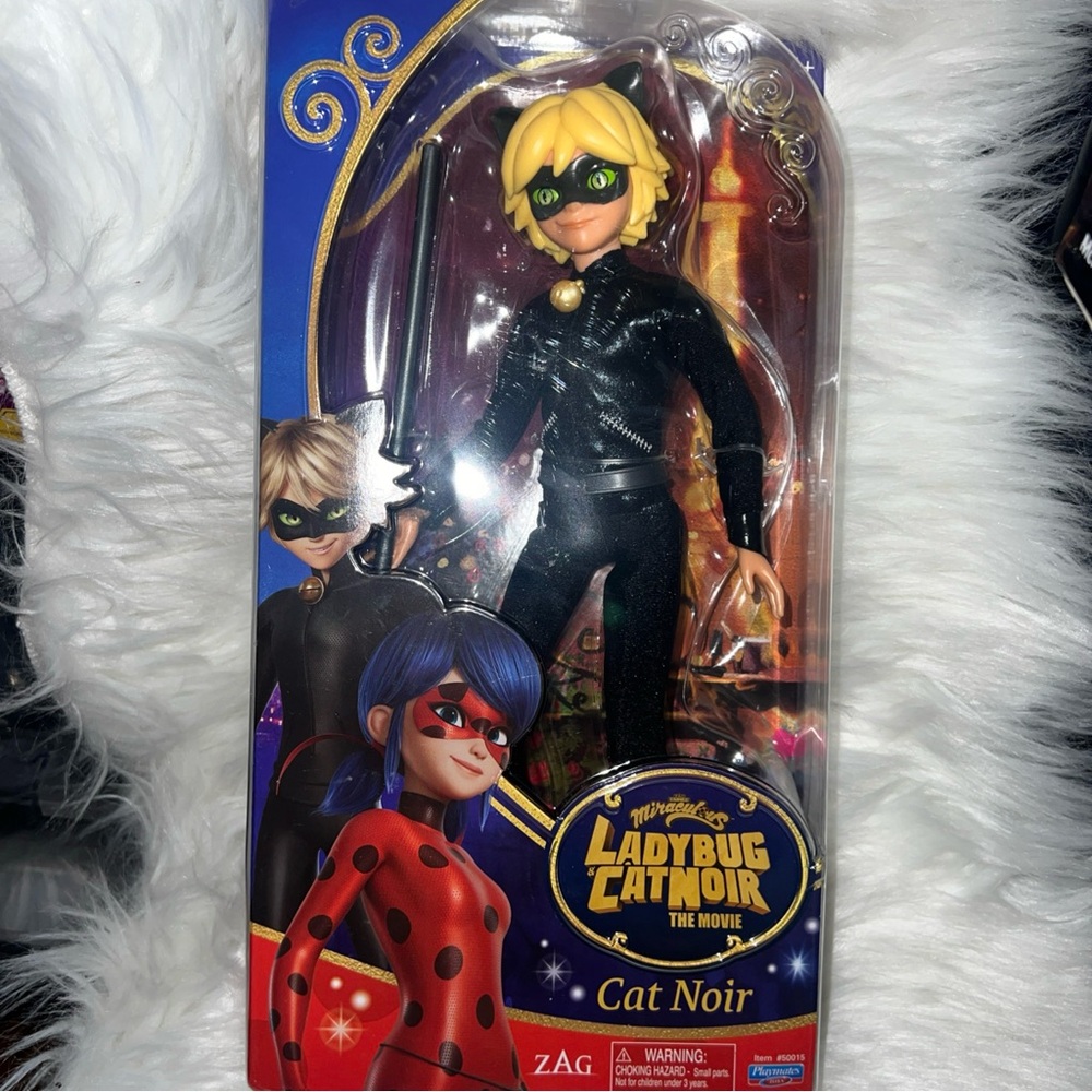 Ladybug Cat Noir Doll - Black and Yellow
